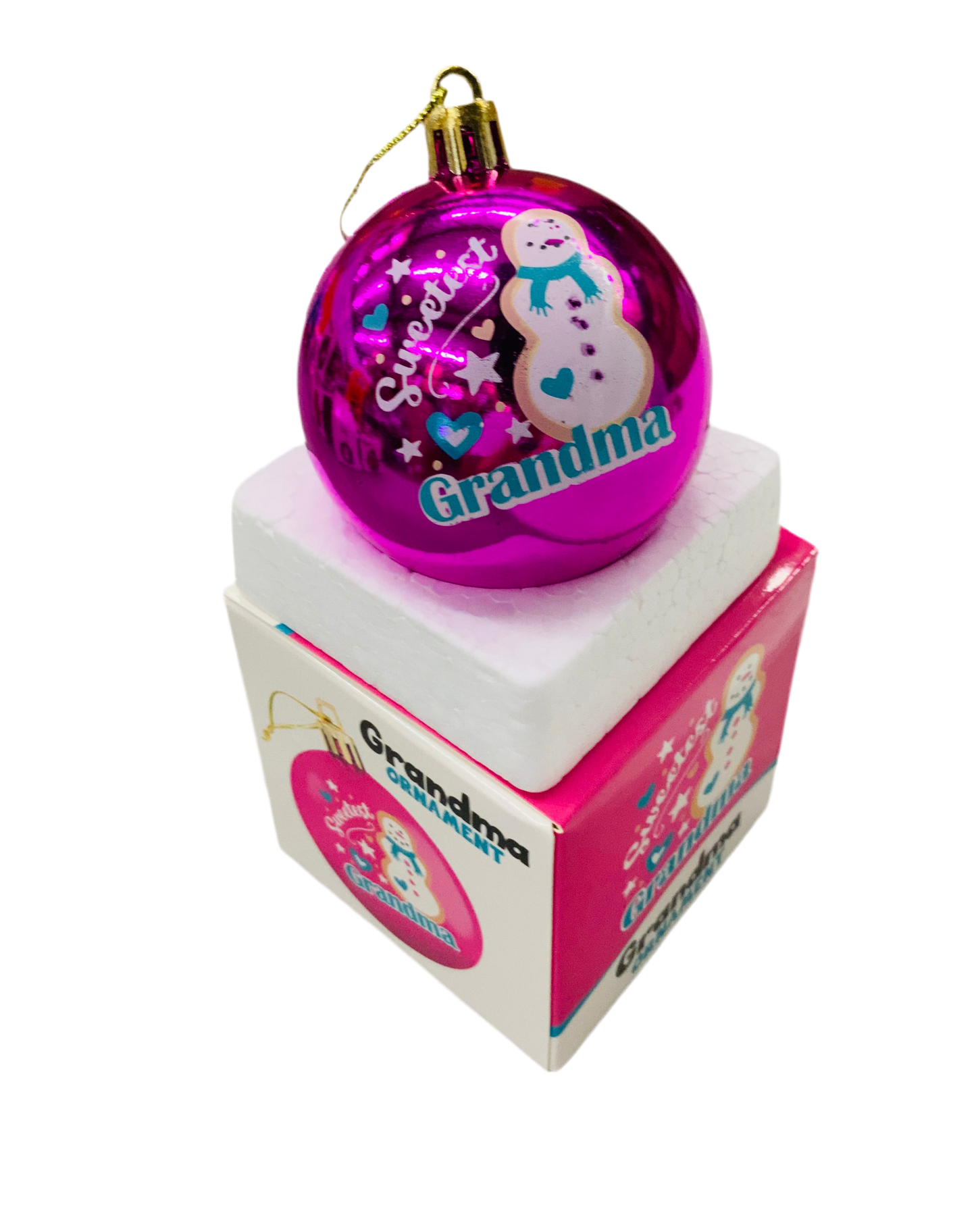 ❄️ Sweetest Grandma Snowman Ornament