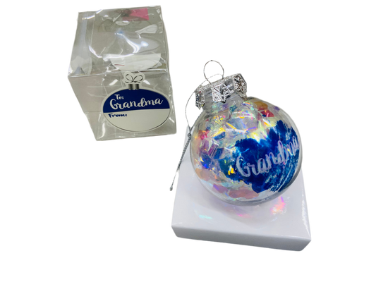 π Grandma Iridescent Ornament