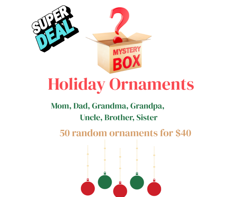 š Holiday Ornament Mystery Box ā 50 for $40