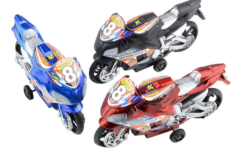 4.25" Pullback Motorcycle – Assorted Colors