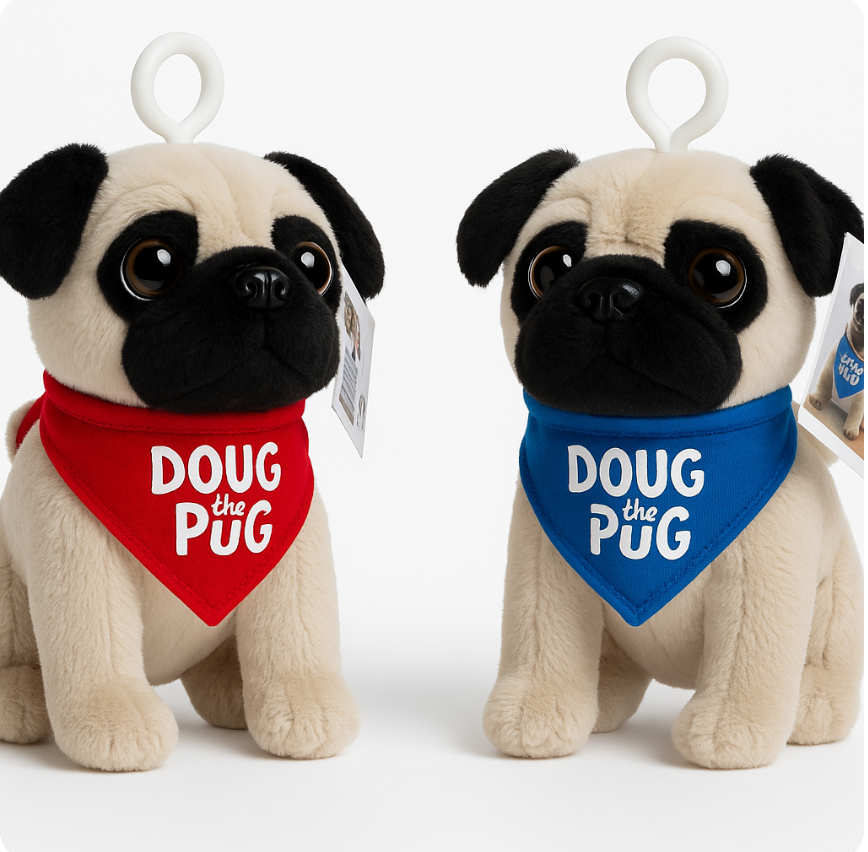 Doug the Pug Plush Toy 🐾