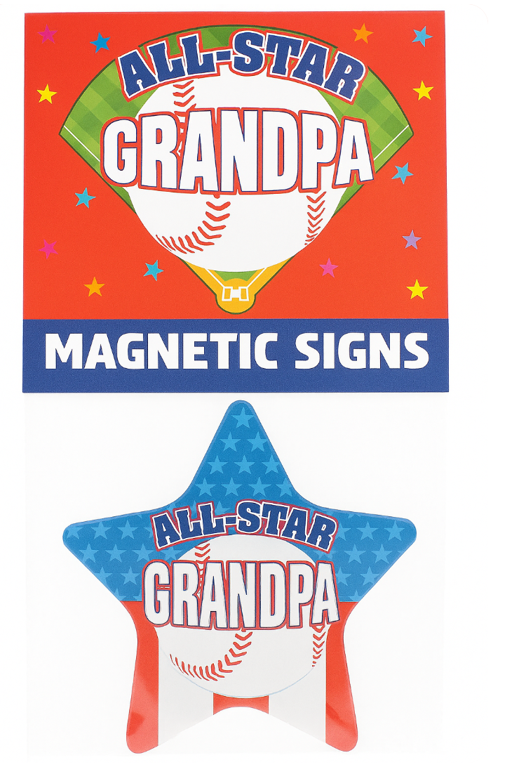 All-Star Grandpa Magnet 3"