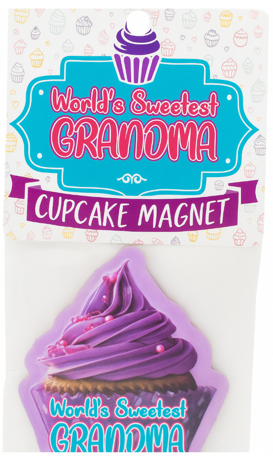 World’s Sweetest Grandma Cupcake Magnet 3"