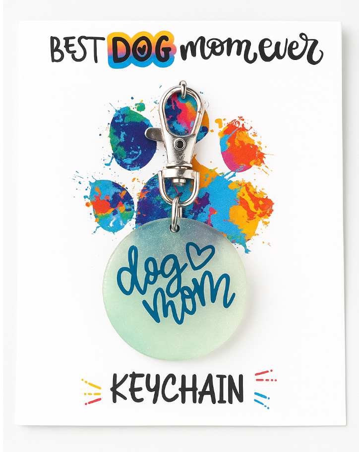 Best Dog Mom Ever Keychain ๐พ