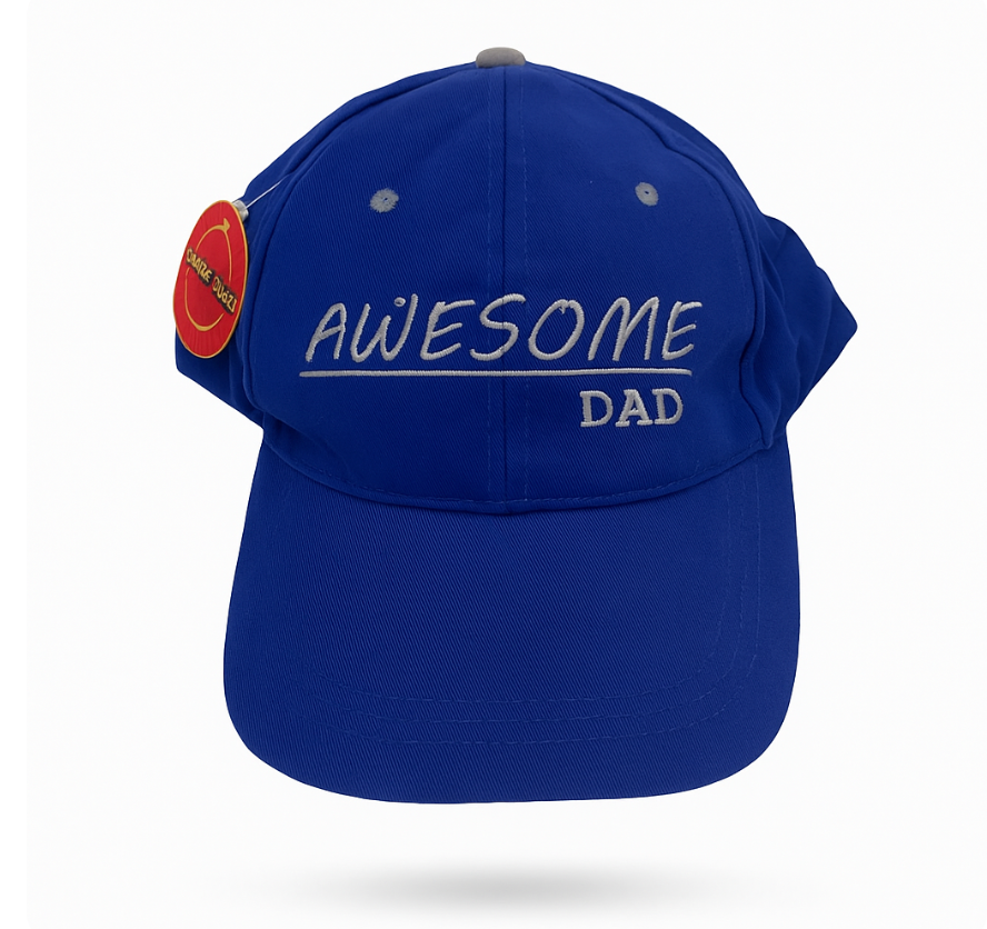 Awesome Dad Hat – Classic Blue Cap