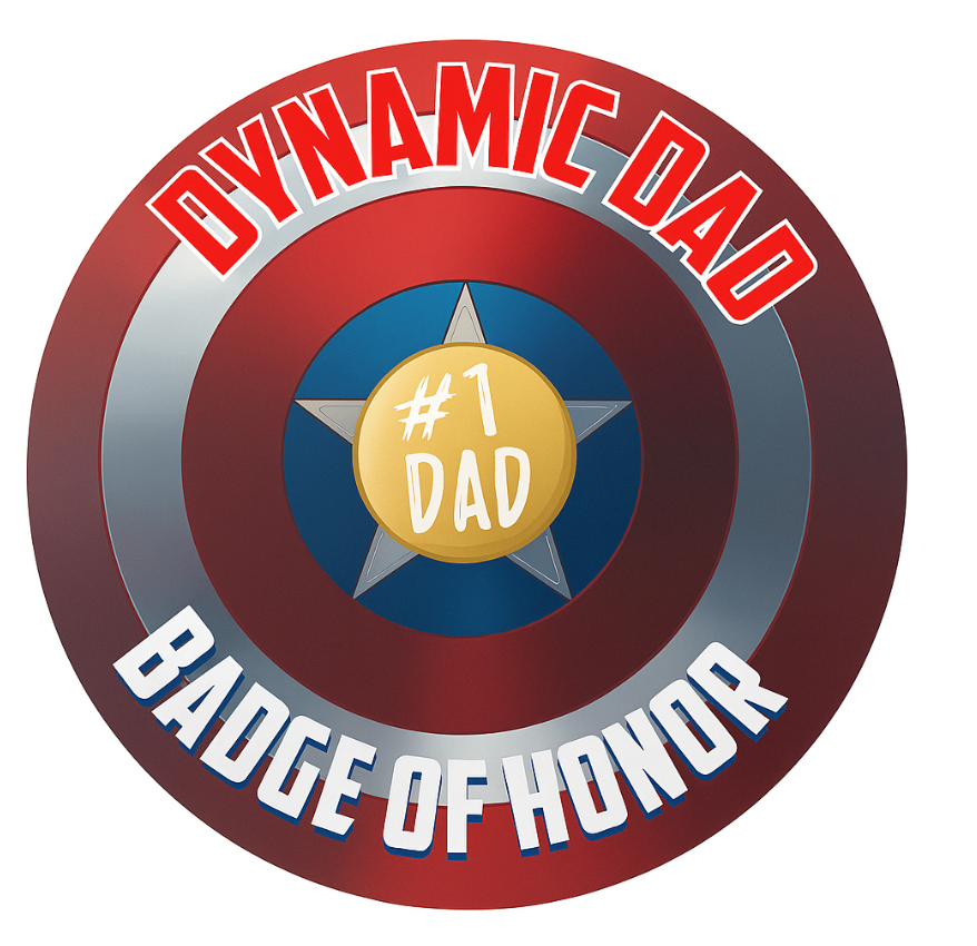 Dynamic Dad Badge of Honor – 1" Button Pin