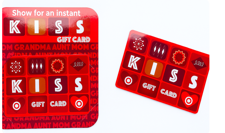 “Show for a Kiss” Gift Card with Holder