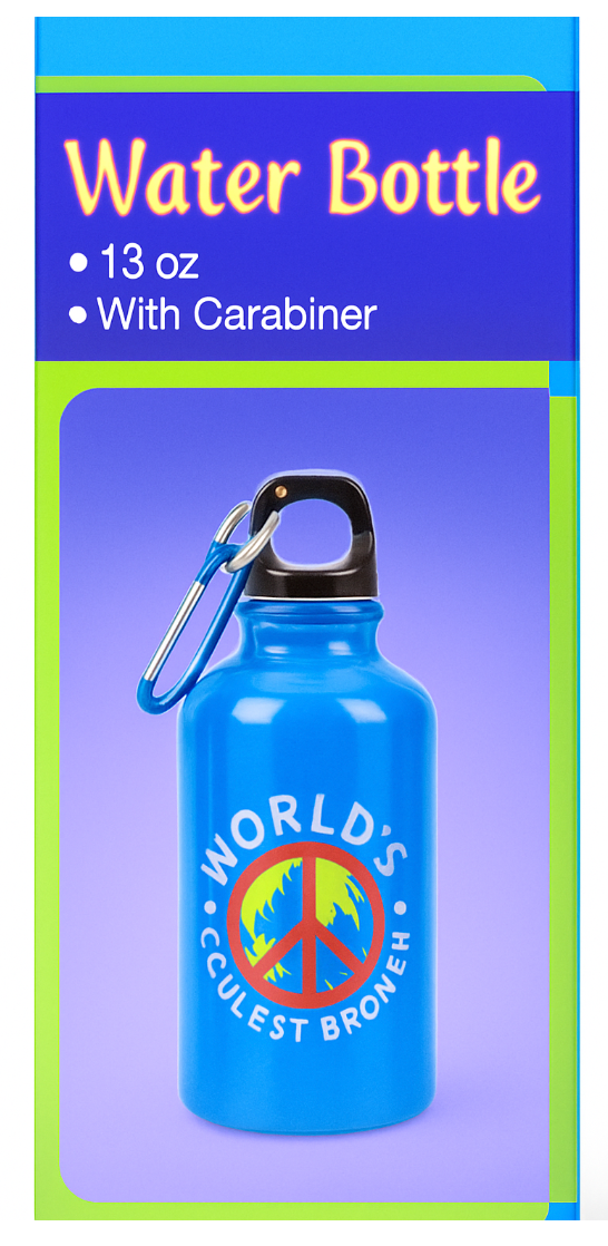 World's Coolest Brother Water Bottle – 13 oz