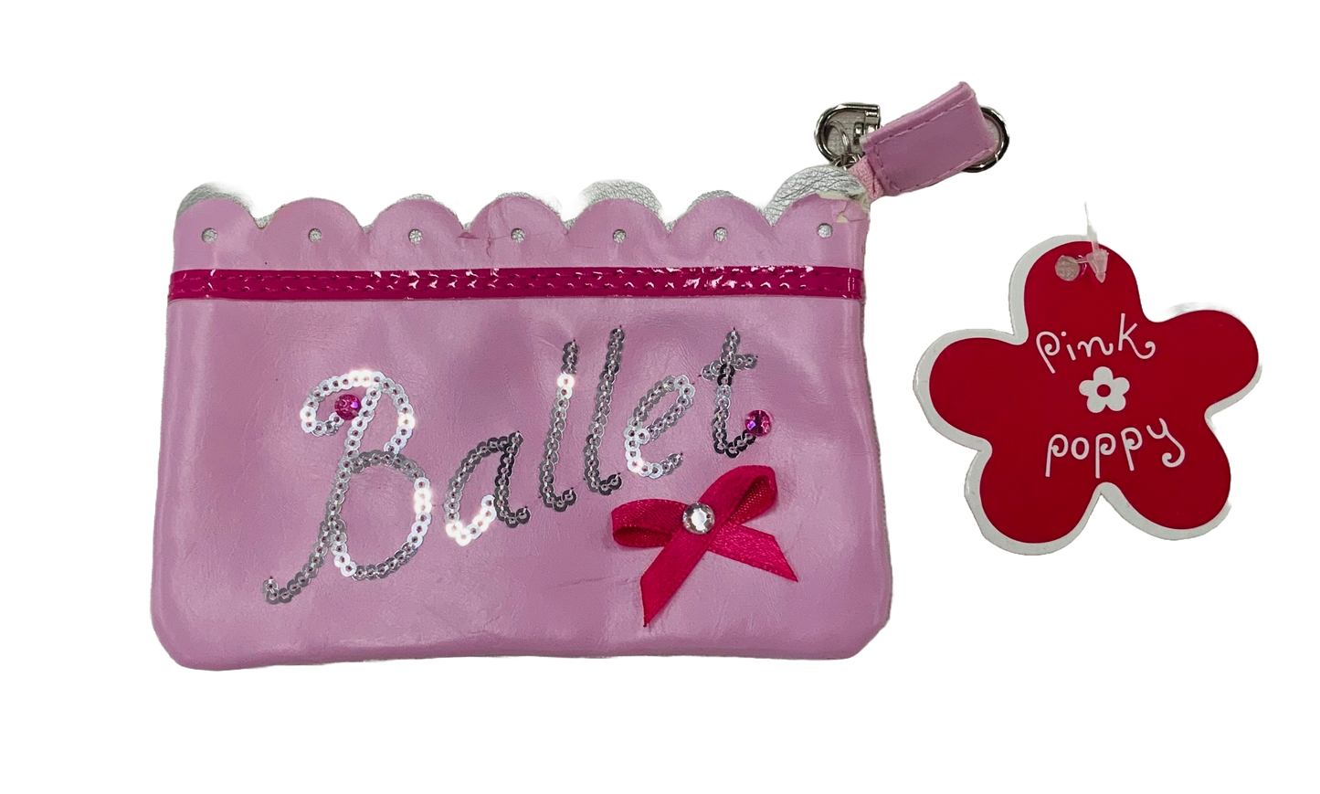 🩰 Pink Poppy Ballet Zipper Pouch
