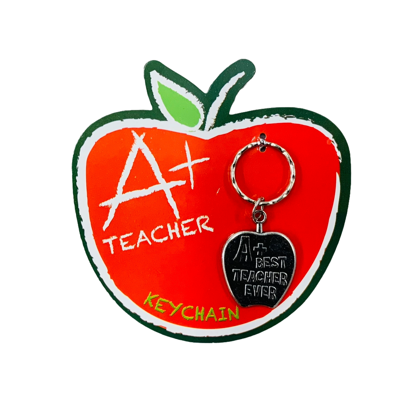 A+ Best Teacher Ever Keychain