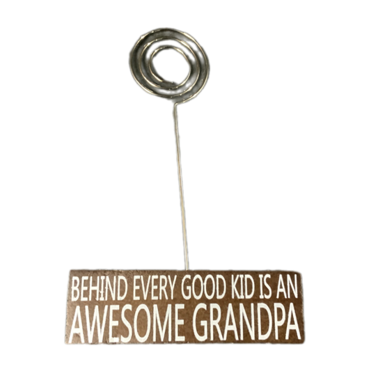 6" Grandpa Quote Photo Holder β βAwesome Grandpaβ