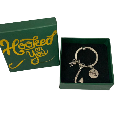 🎣 Hooked On You Keychain Gift Box