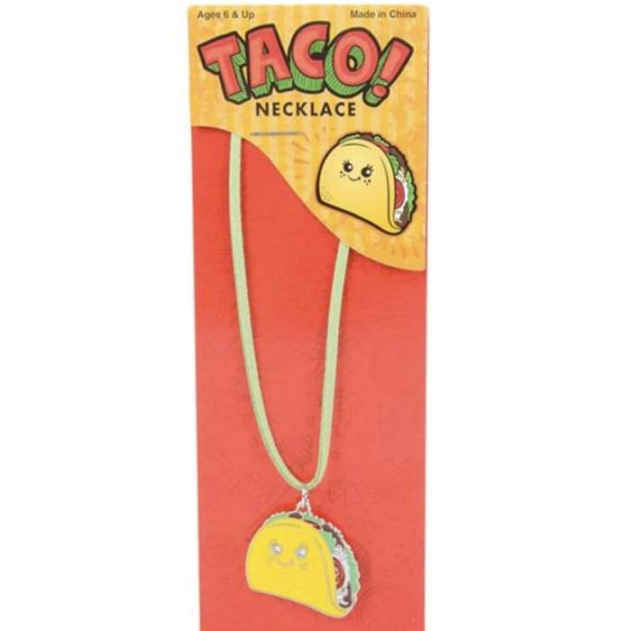 Taco Charm Necklace – 18" (Blister Card)