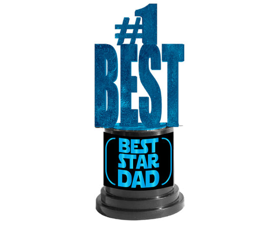 #1 Best Star Dad Trophy