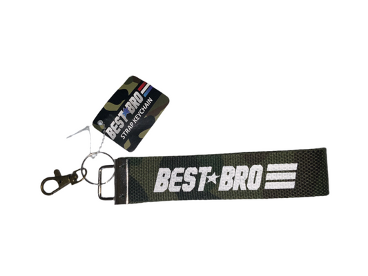Best Bro Strap Keychain – Camo Fabric Loop