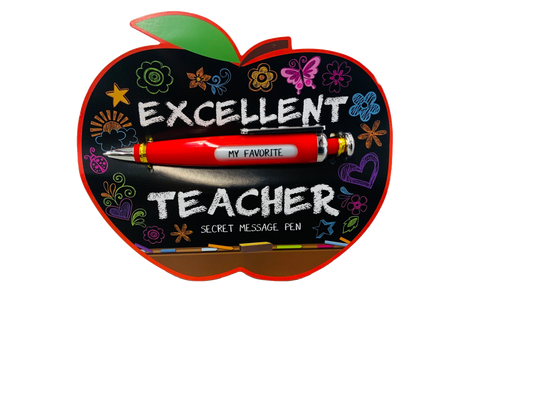 Excellent Teacher Secret Message Pen