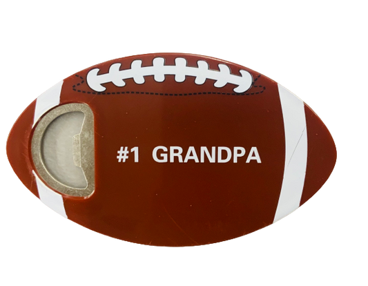 🏈 #1 Grandpa Football Coaster and Bottle Opener