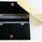 Felt Wallet BLACK –  with Snap Closure