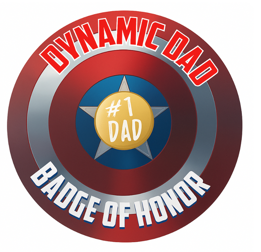 Dynamic Dad Badge of Honor – 1" Button Pin