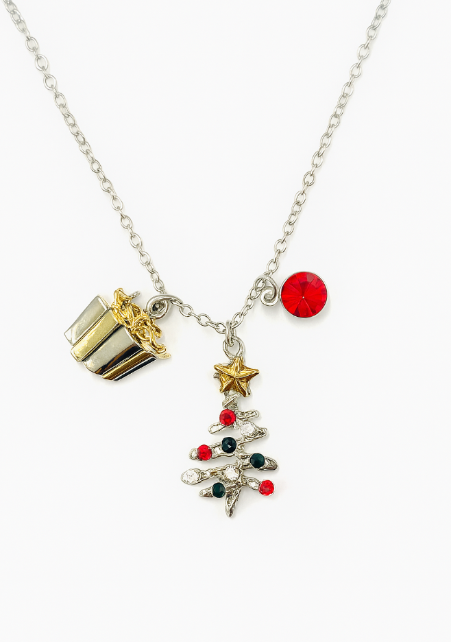 🎄 Holiday Charm Necklace in Gift Box