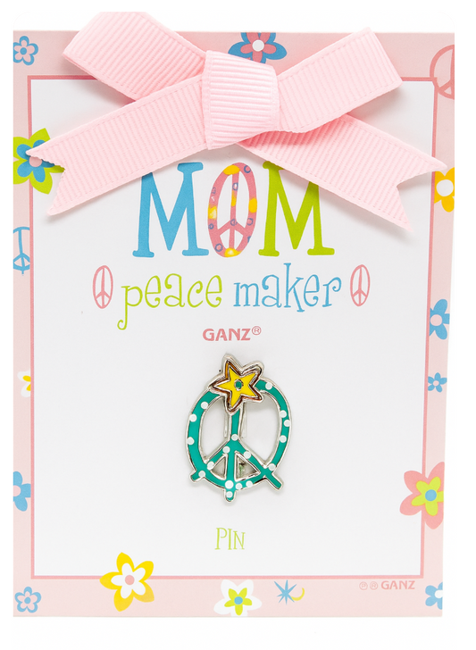 Mom Peace Maker Pin with Gift Card and Bow