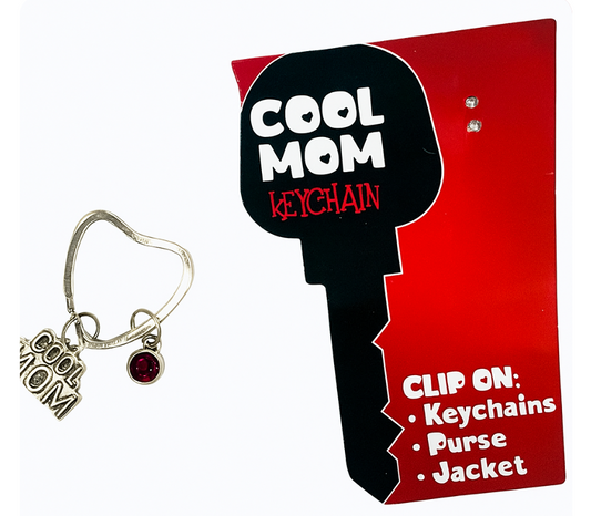 Cool Mom Heart Keychain