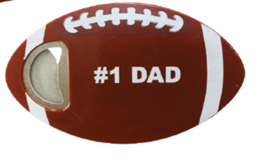 🏈 #1 Dad Football Coaster and Bottle Opener