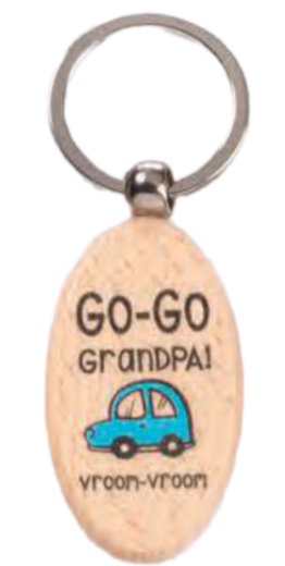Wooden Keychain, Grandpa