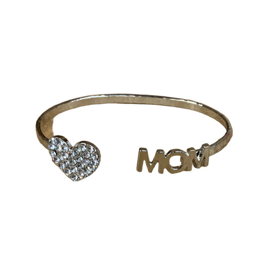 Mom Bracelet – Rhinestone Heart