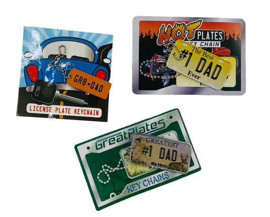 License Plate Keychain - Dad