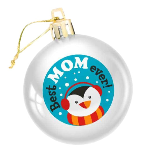 Best MOM Ever! Penguin Ornament